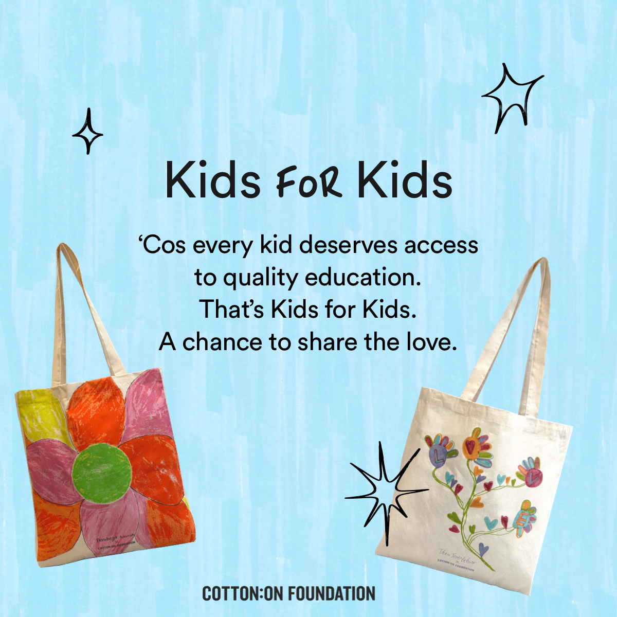 Cotton On Kids Kids supporting Kids initiative at Westfield North Lakes