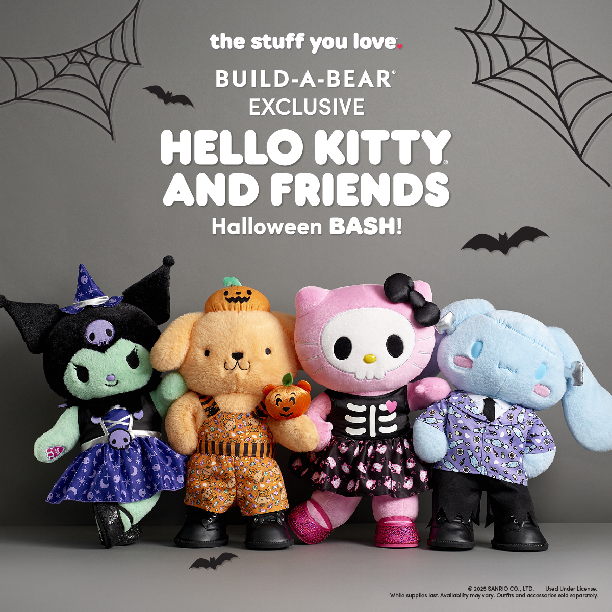 BuildABear Sanrio Halloween Collection
