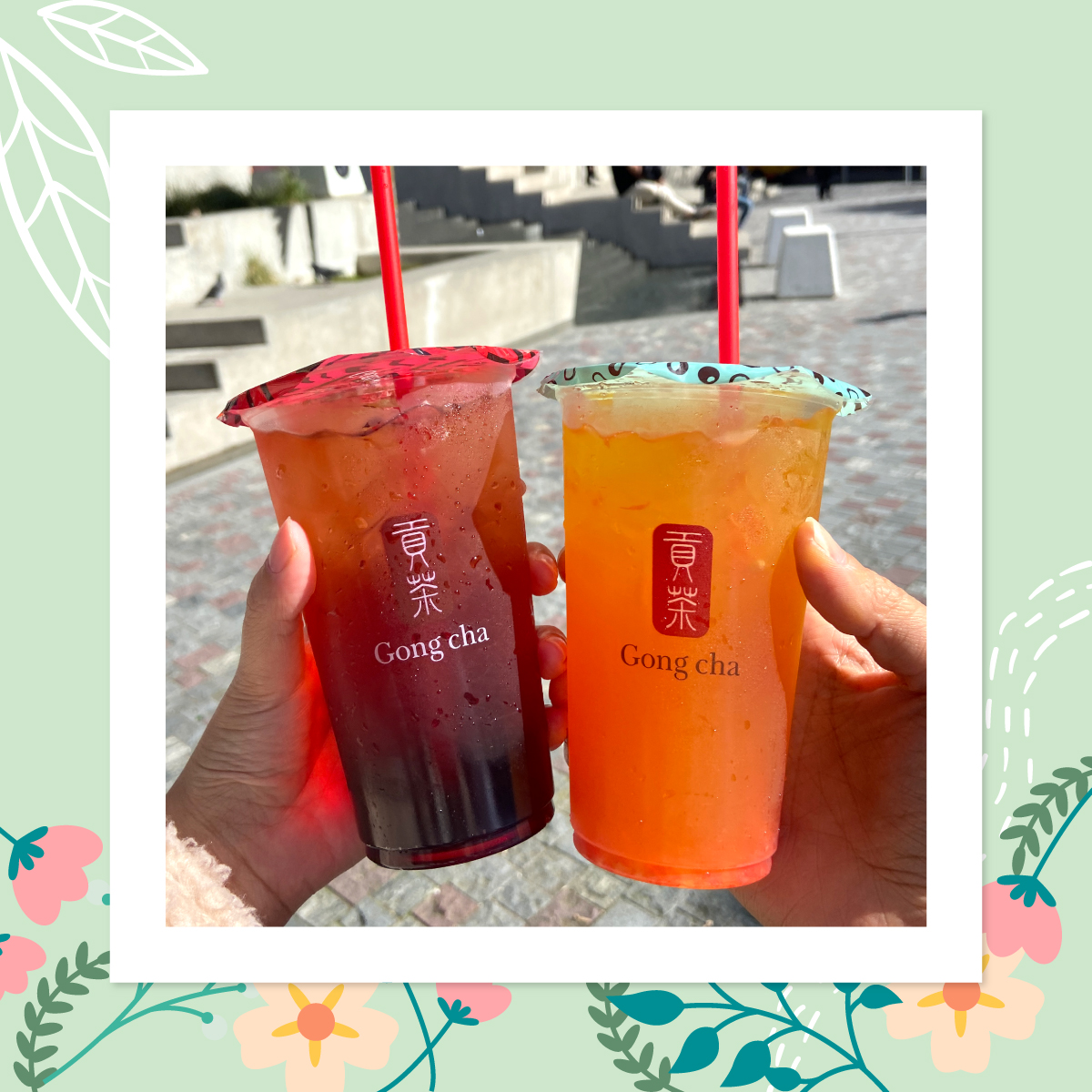 Gong Cha Have a grape spring! at Westfield Newmarket