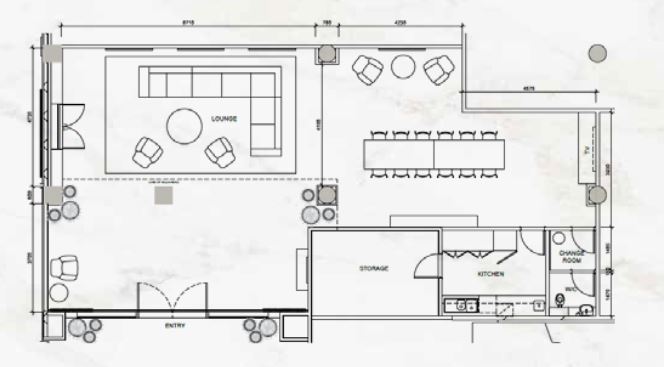 Suite floorplan