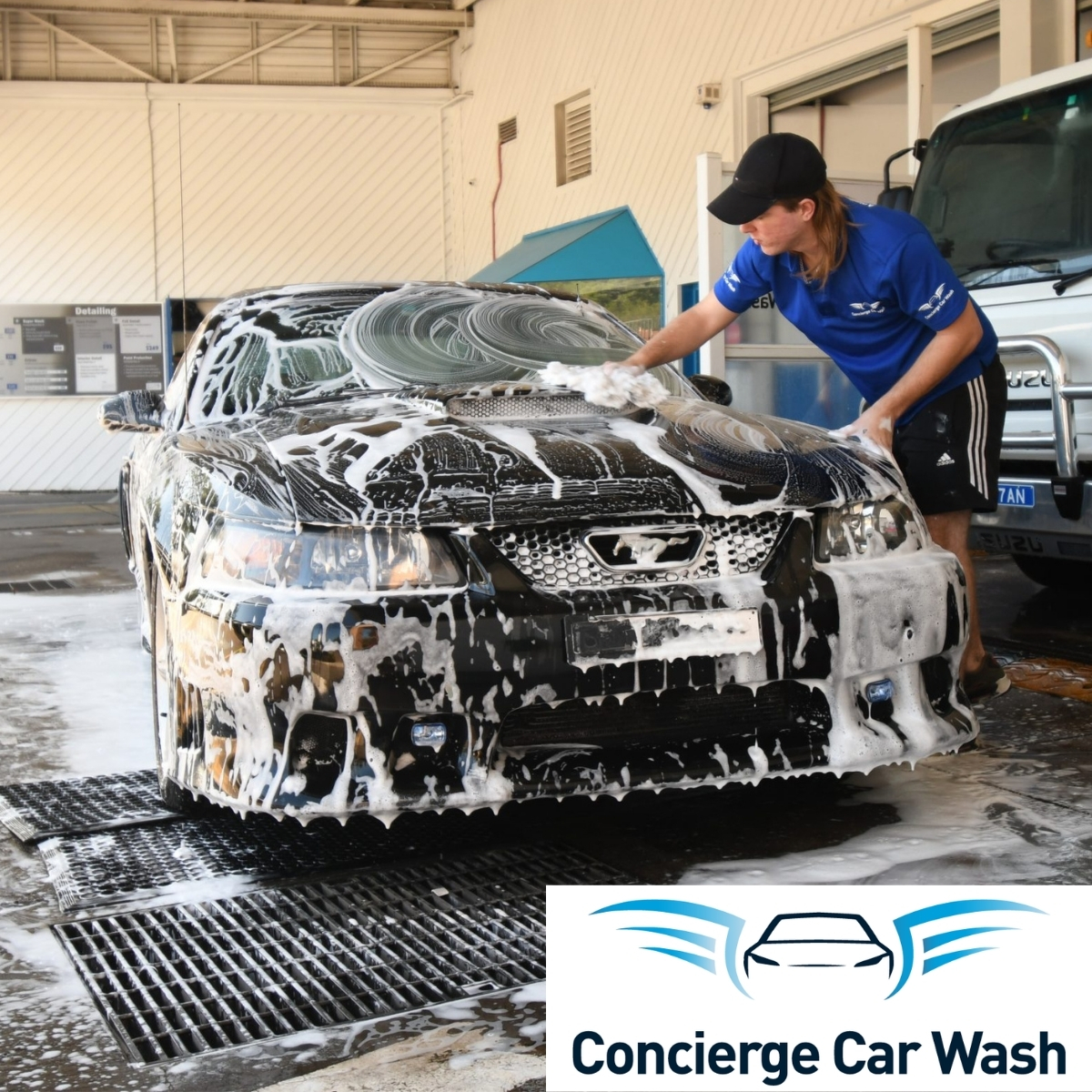View of Concierge Car Wash: Give dad 35% off a car wash