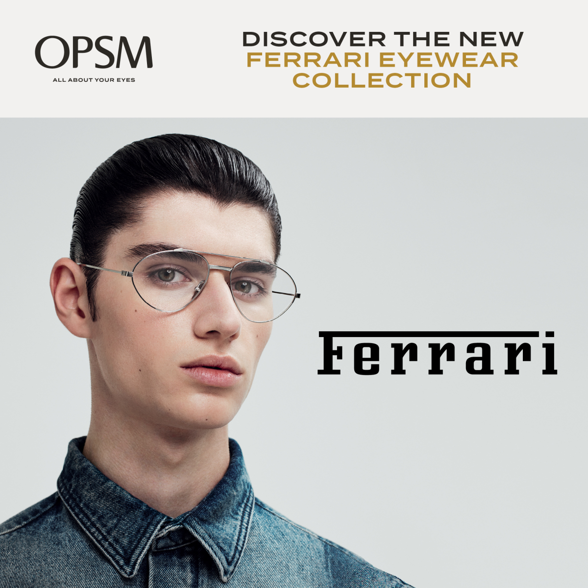 OPSM Discover the New Ferrari Eyewear Collection at Westfield Albany