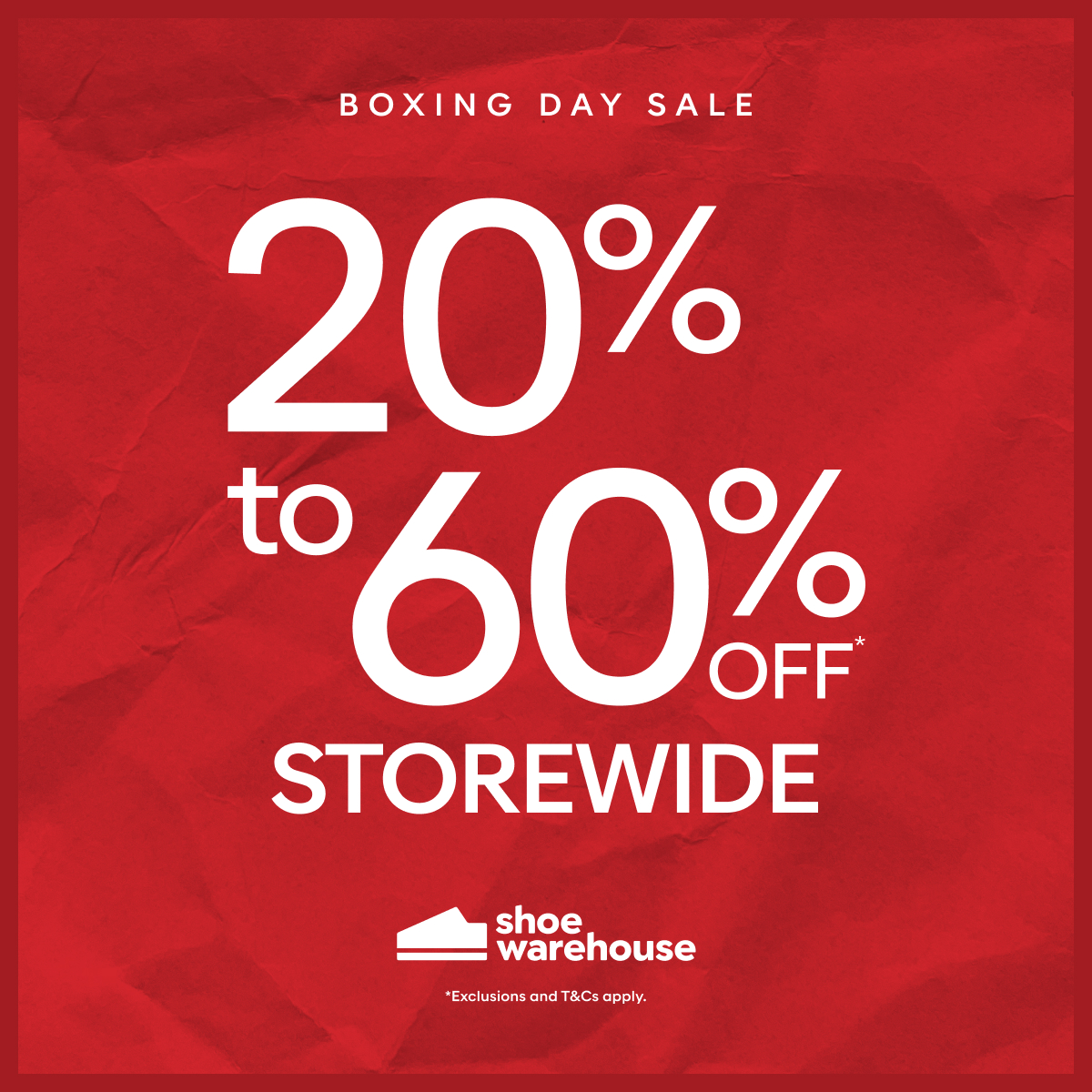 Shoe Warehouse: Boxing Day Sale At Westfield Knox