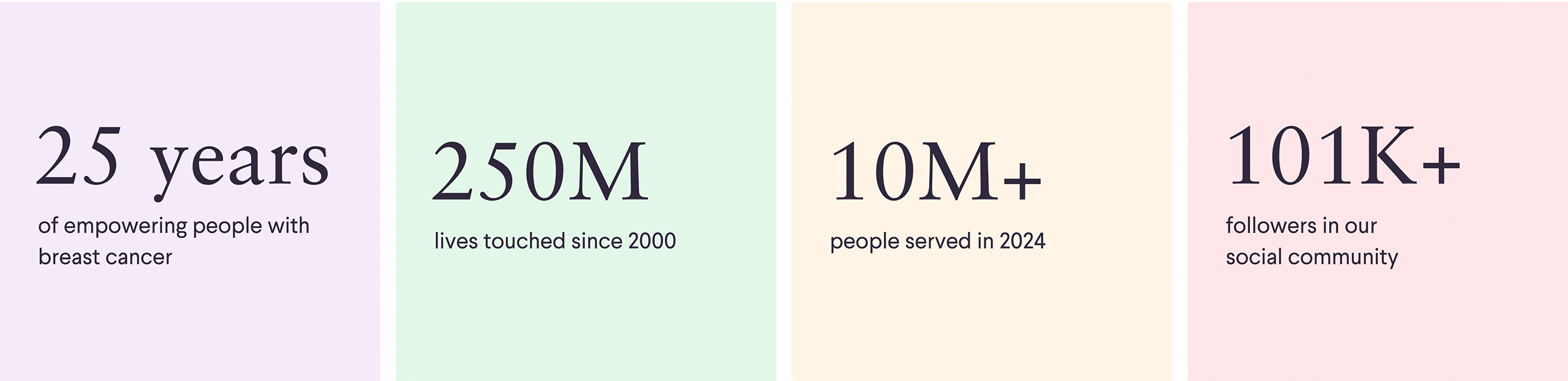 25th Anniversary Impact Metrics
