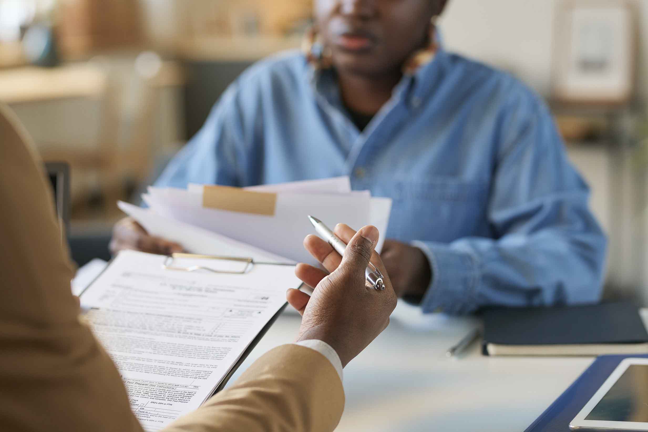 Sorting insurance paperwork