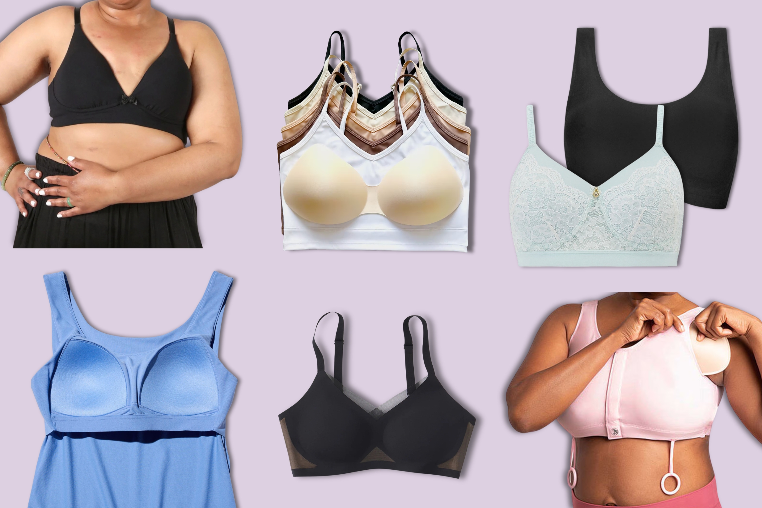 Post Mastectomy Bras Collage 2466x1644