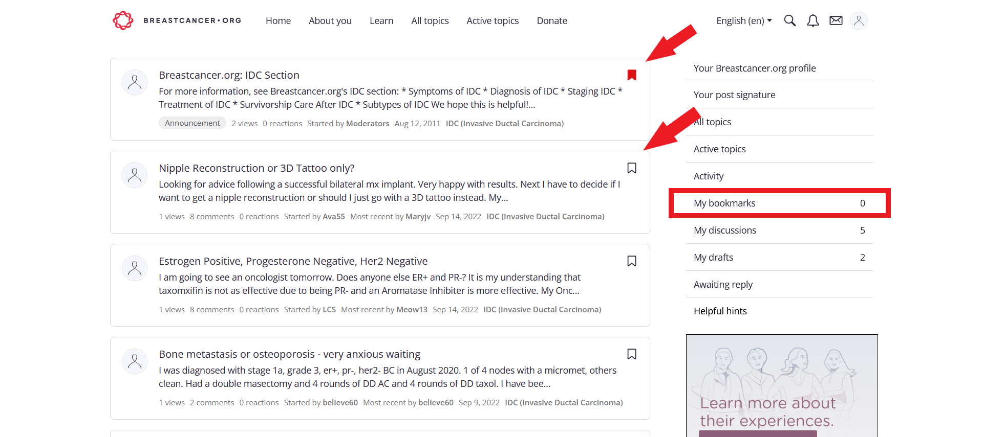 bookmark discussion image