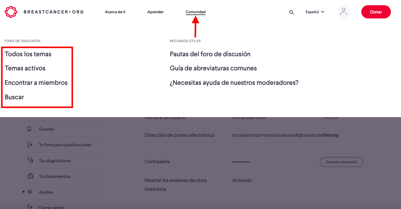 Howtoaccessthecommunitydiscussionforum