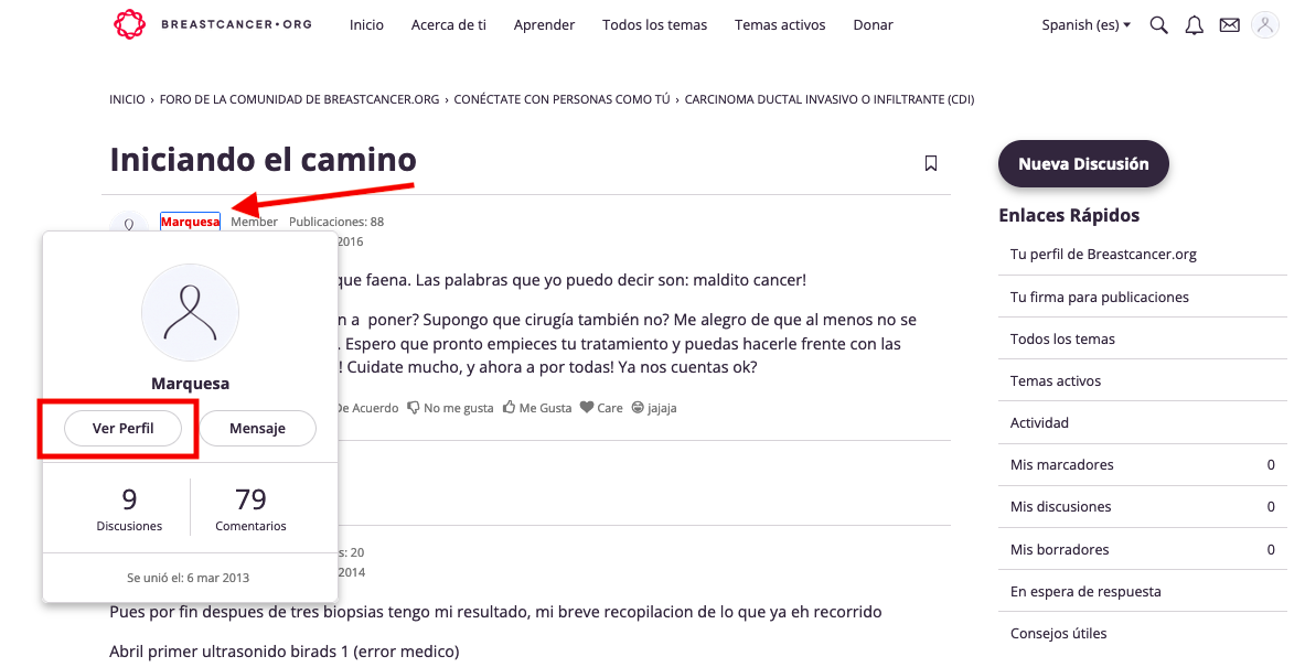 Howtoaccessanotheruserscommunityprofile