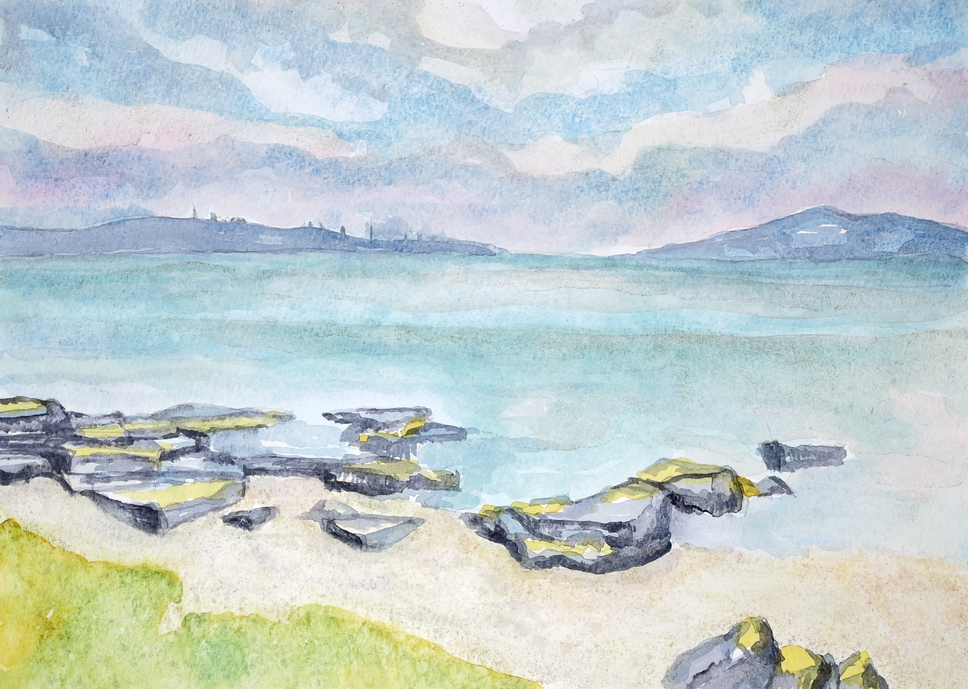 Evening view to Lambay 