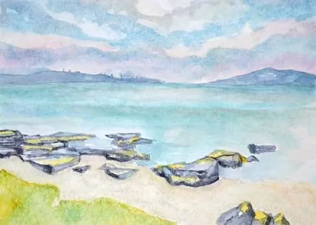 Evening view to Lambay