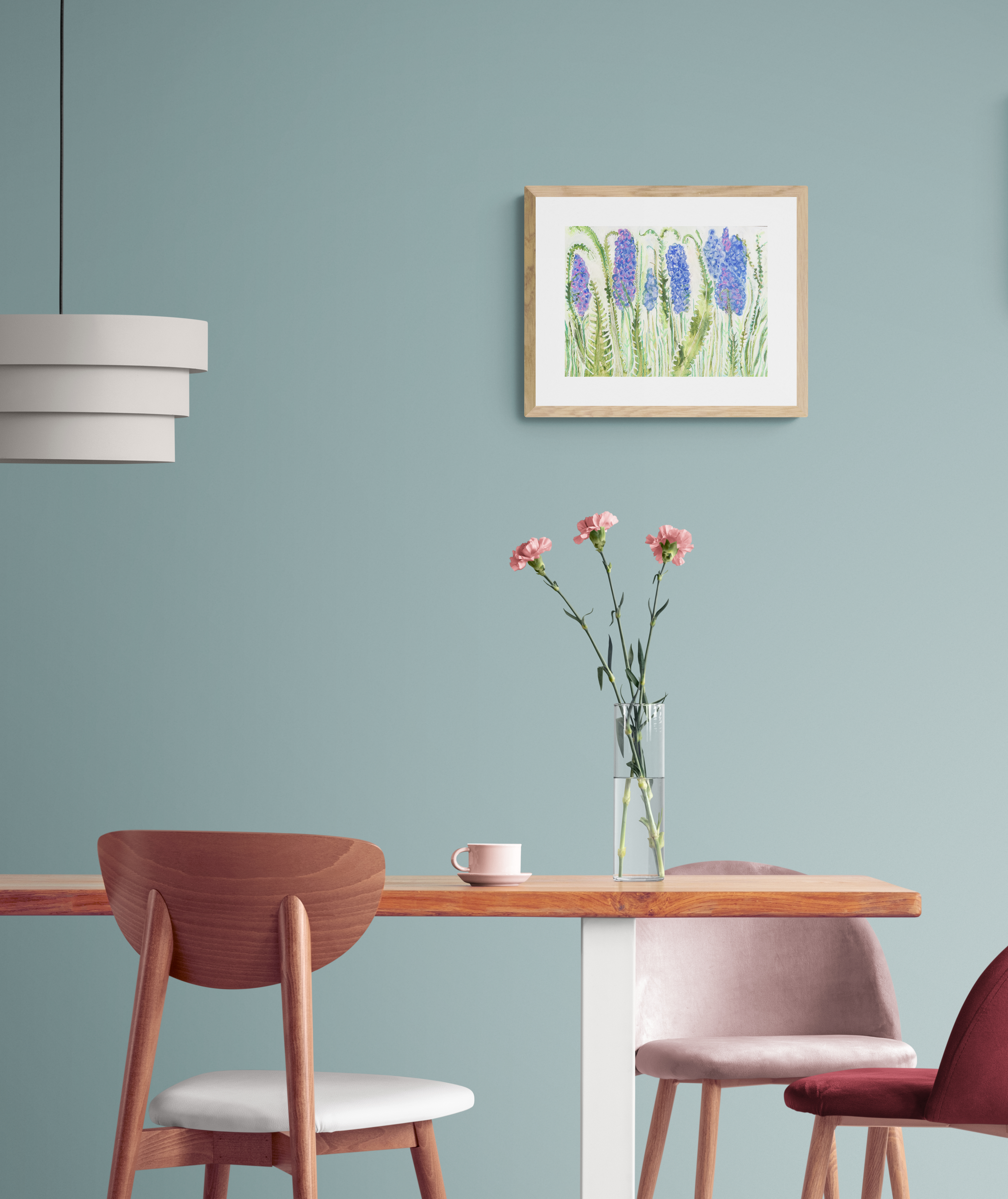Hyacinths and Ferns